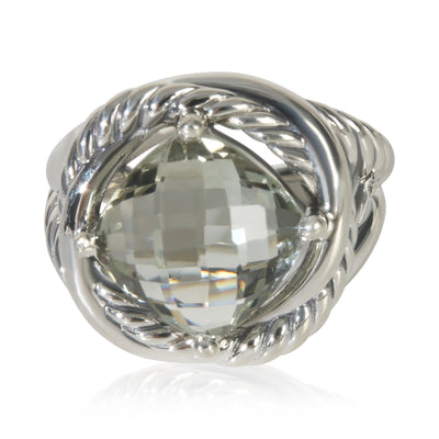 Sterling Silver Prasiolite Infinity Ring
