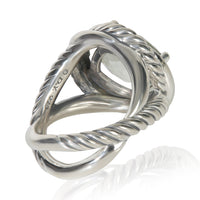 Sterling Silver Prasiolite Infinity Ring