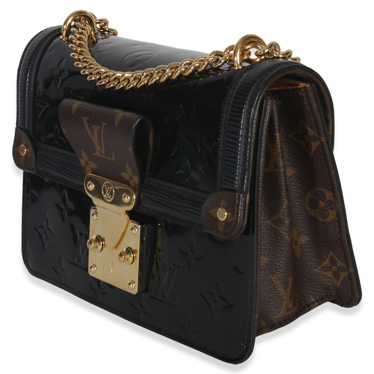 Louis Vuitton Black Monogram Vernis Epi Wynwood Handbag sv