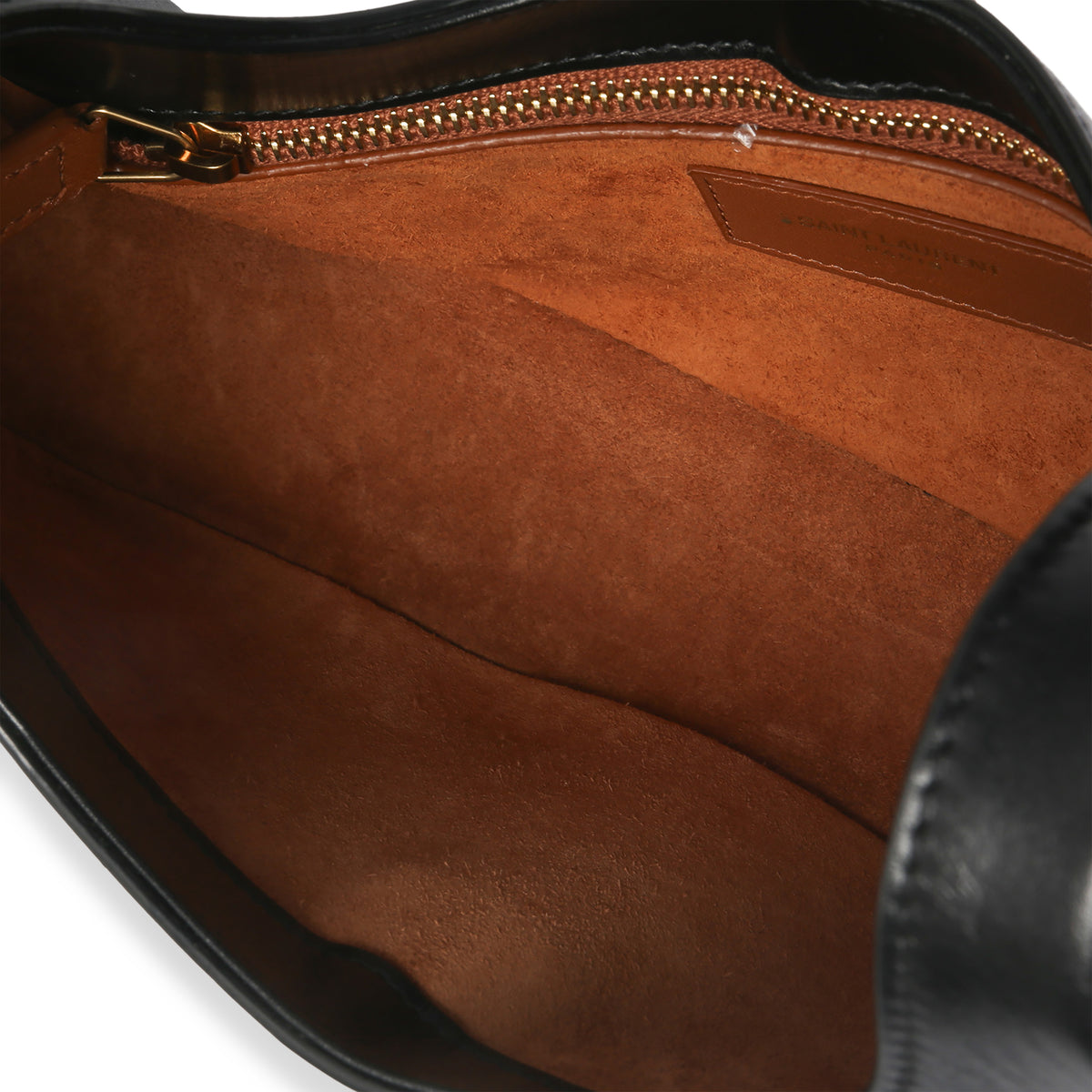 Saint Laurent Black Smooth Calfskin Le Fermoir Hobo Handbag av