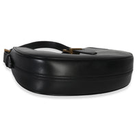 Saint Laurent Black Smooth Calfskin Le Fermoir Hobo Handbag clasp
