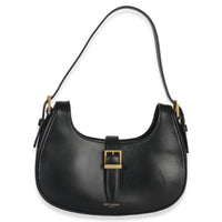 Saint Laurent Black Smooth Calfskin Le Fermoir Hobo Handbag fv