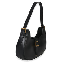 Saint Laurent Black Smooth Calfskin Le Fermoir Hobo Handbag pv