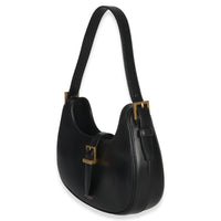 Saint Laurent Black Smooth Calfskin Le Fermoir Hobo Handbag sv