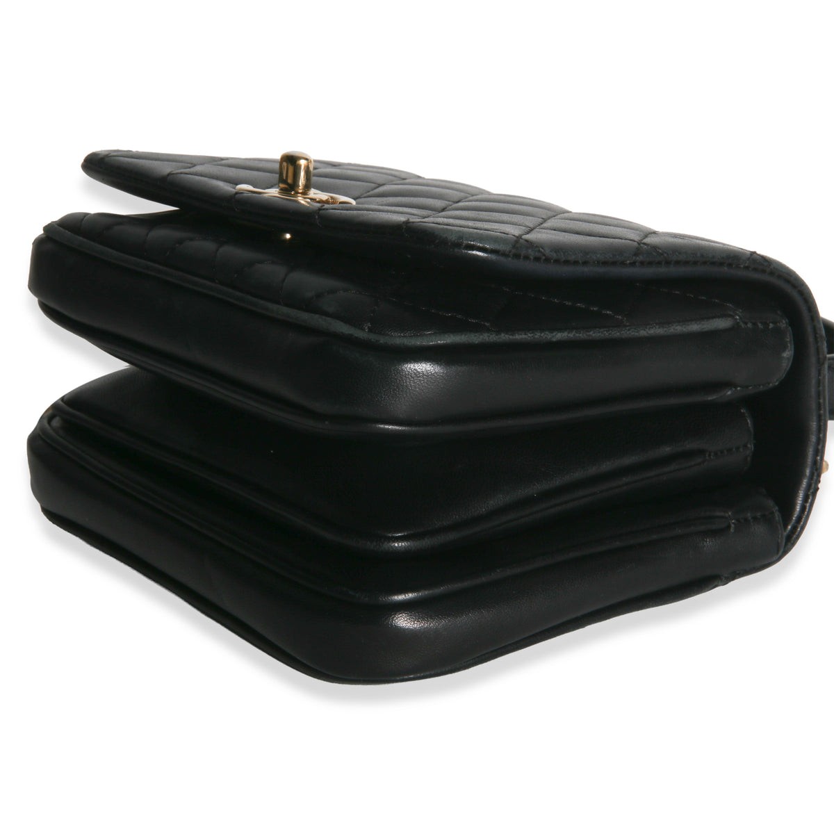 Chanel Black Quilted Lambskin Mini Citizen Chic Flap Bag Handbag box