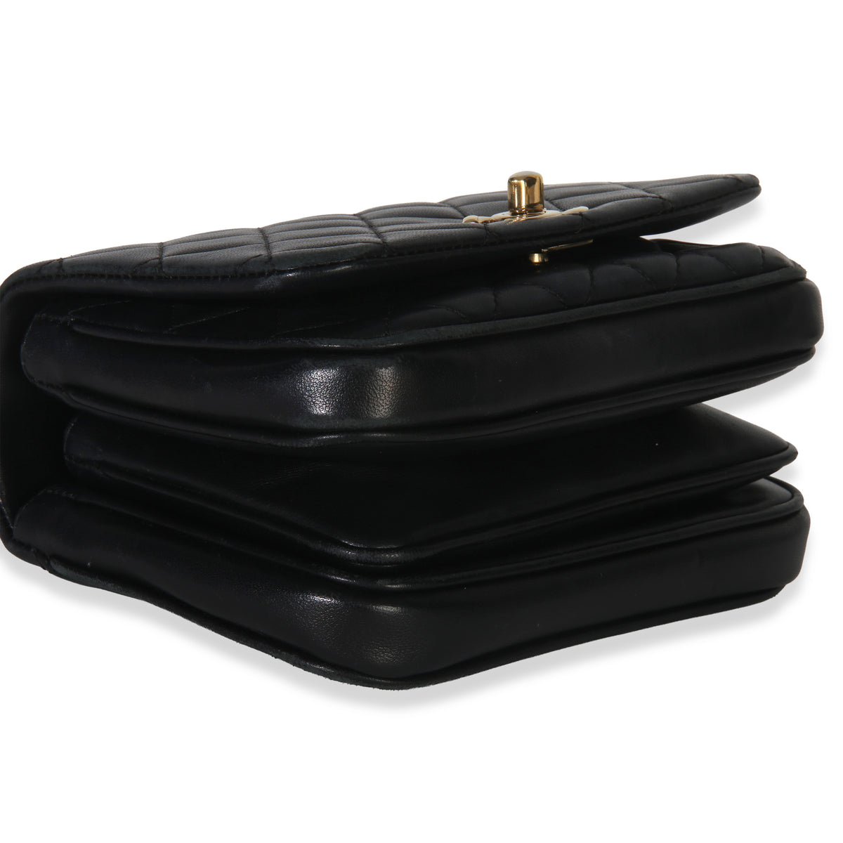 Chanel Black Quilted Lambskin Mini Citizen Chic Flap Bag Handbag clasp