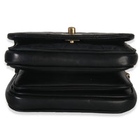 Chanel Black Quilted Lambskin Mini Citizen Chic Flap Bag Handbag stamp