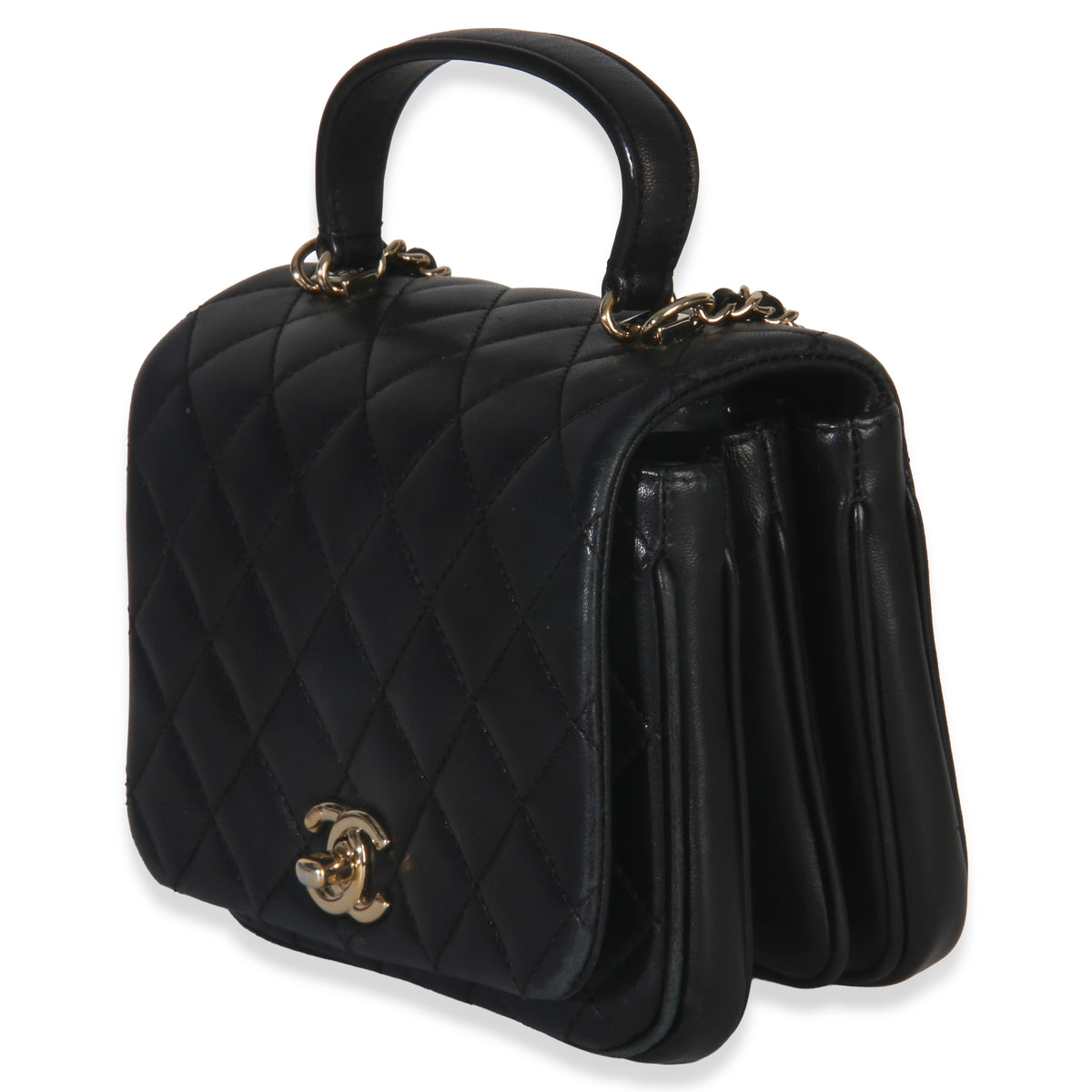 Chanel Black Quilted Lambskin Mini Citizen Chic Flap Bag Handbag sv
