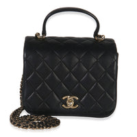 Black Quilted Lambskin Mini Citizen Chic Flap Bag