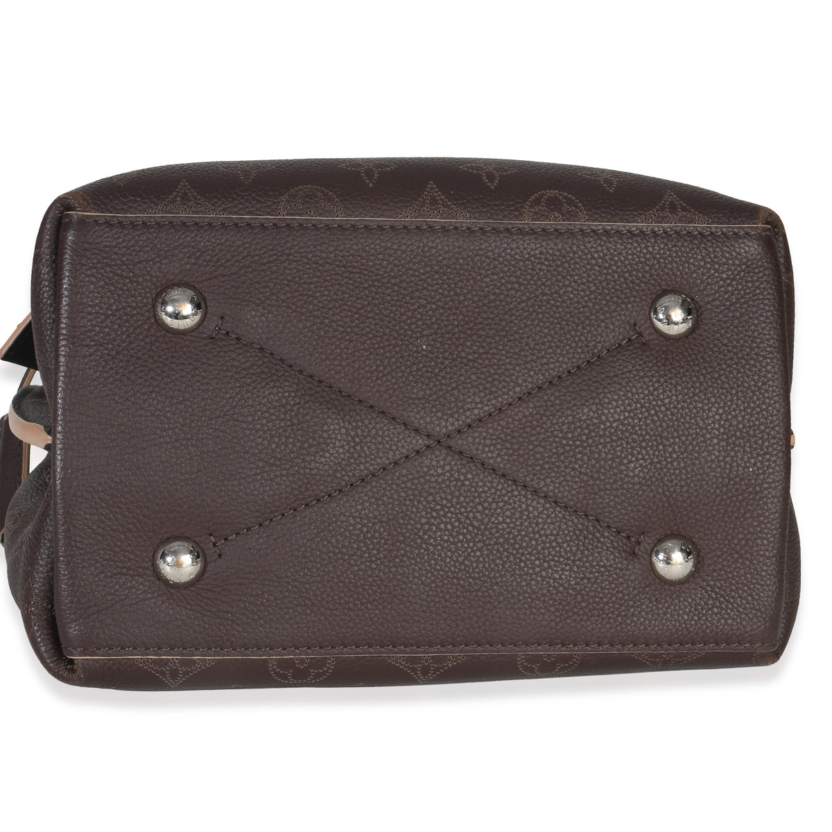 Louis Vuitton Chocolate Monogram Mahina Muria Handbag stamp