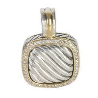 David Yurman Yellow Gold & Sterling Silver Diamond Thoroughbred Pendant fv