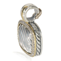 David Yurman Yellow Gold & Sterling Silver Diamond Thoroughbred Pendant sv
