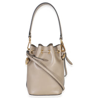 Fendi Tortora Vitello Cruise F is  Mini Mon Tresor Bucket Bag Handbag bv