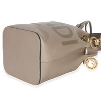 Fendi Tortora Vitello Cruise F is  Mini Mon Tresor Bucket Bag Handbag clasp