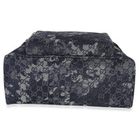 Gucci Navy Jacquard Denim GG Monogram Backpack Handbag box