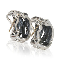 Sterling Silver  Crossover Earrings