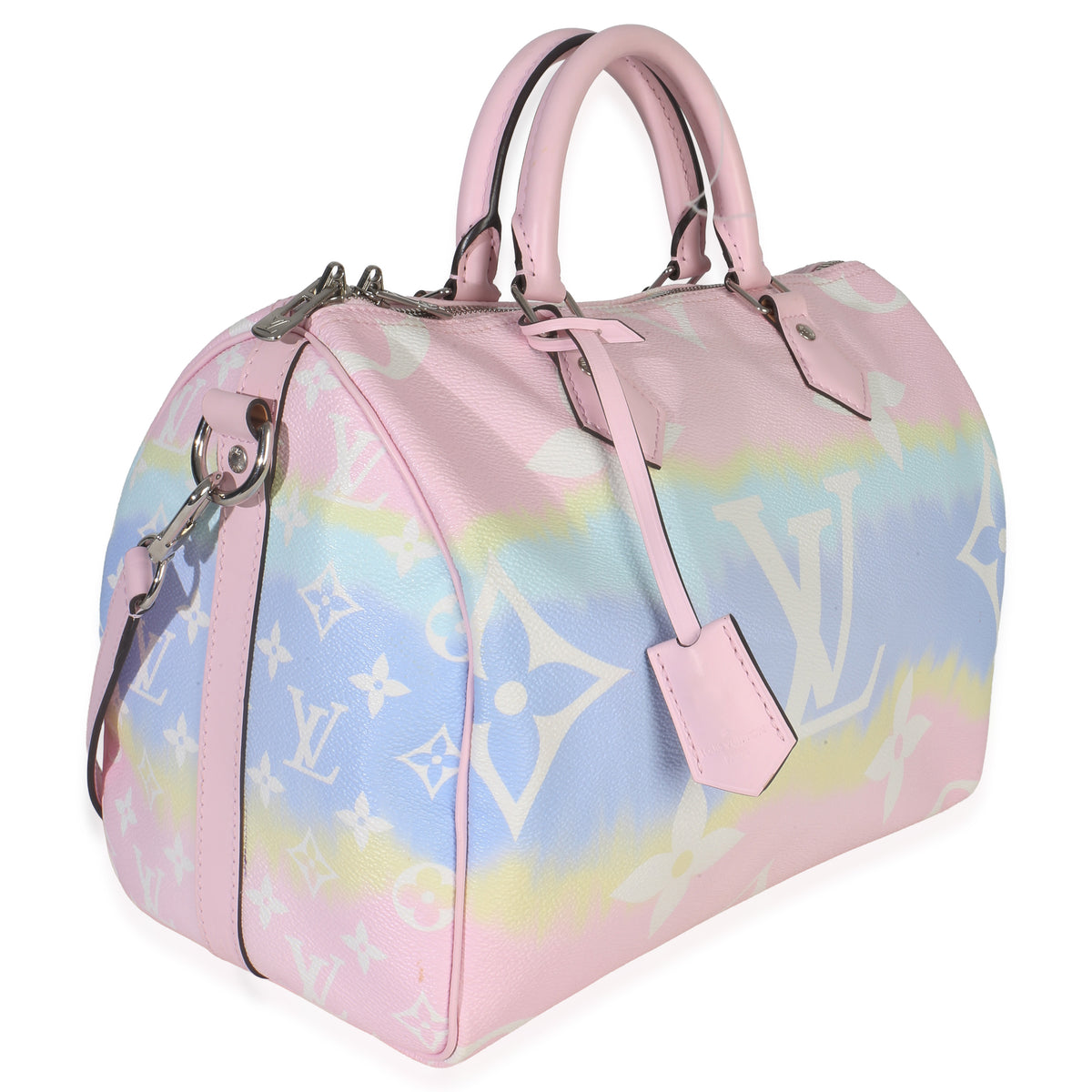 Louis Vuitton Pastel Monogram Canvas Escale Speedy Bandouliere 30 Handbag pv