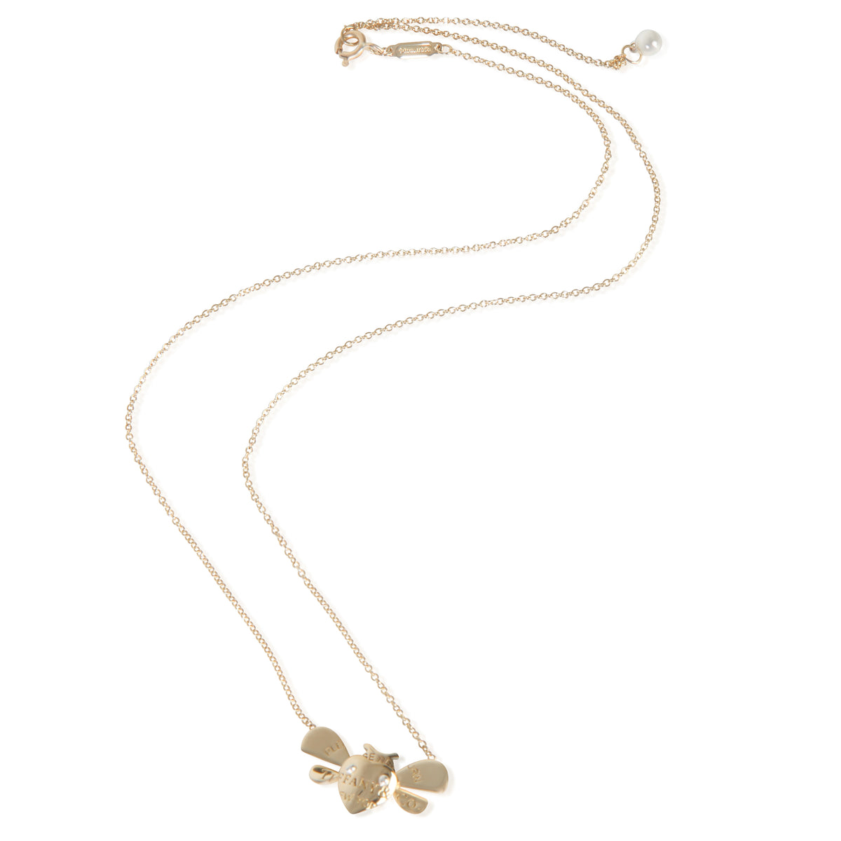 Yellow Gold & Sterling Silver  Return To Tiffany Love Bug Necklace