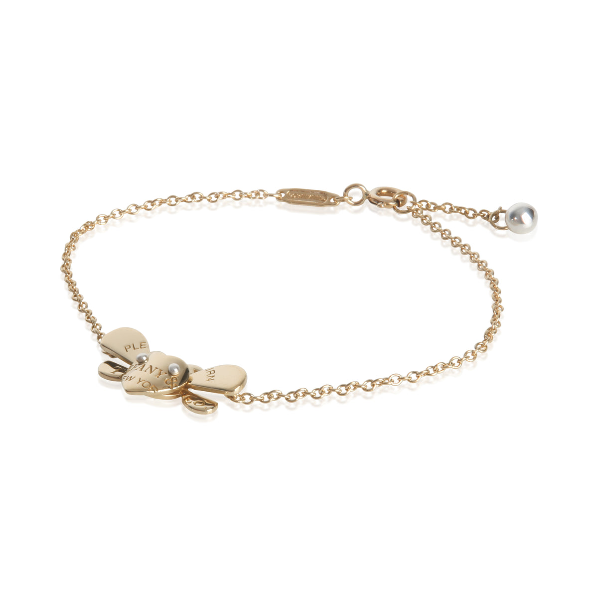 Tiffany & Co. Yellow Gold & Sterling Silver  Return To Tiffany Love Bug Bracelet sv