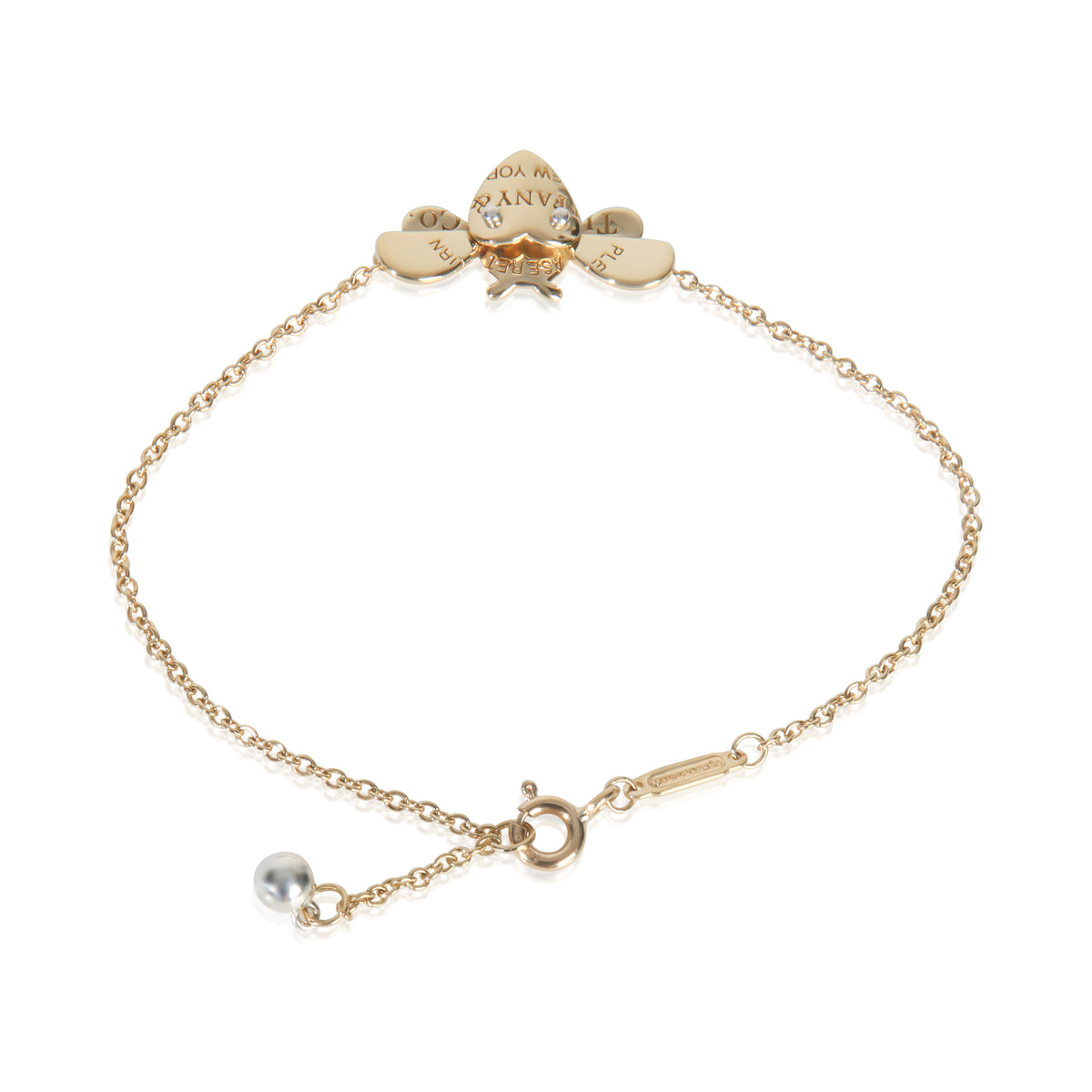 Yellow Gold & Sterling Silver  Return To Tiffany Love Bug Bracelet