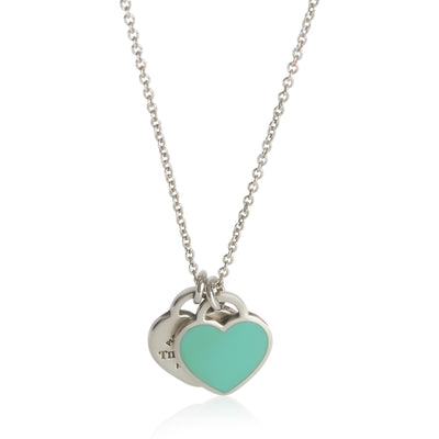Sterling Silver  Mini Return To Tiffany Double Heart Pendant