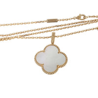 Yellow Gold Mother Of Pearl Magic Alhambra Necklace