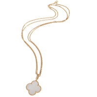 Yellow Gold Mother Of Pearl Magic Alhambra Necklace