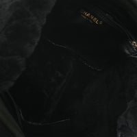 Chanel Vintage Black Suede Sparkle Winter Tote Handbag av