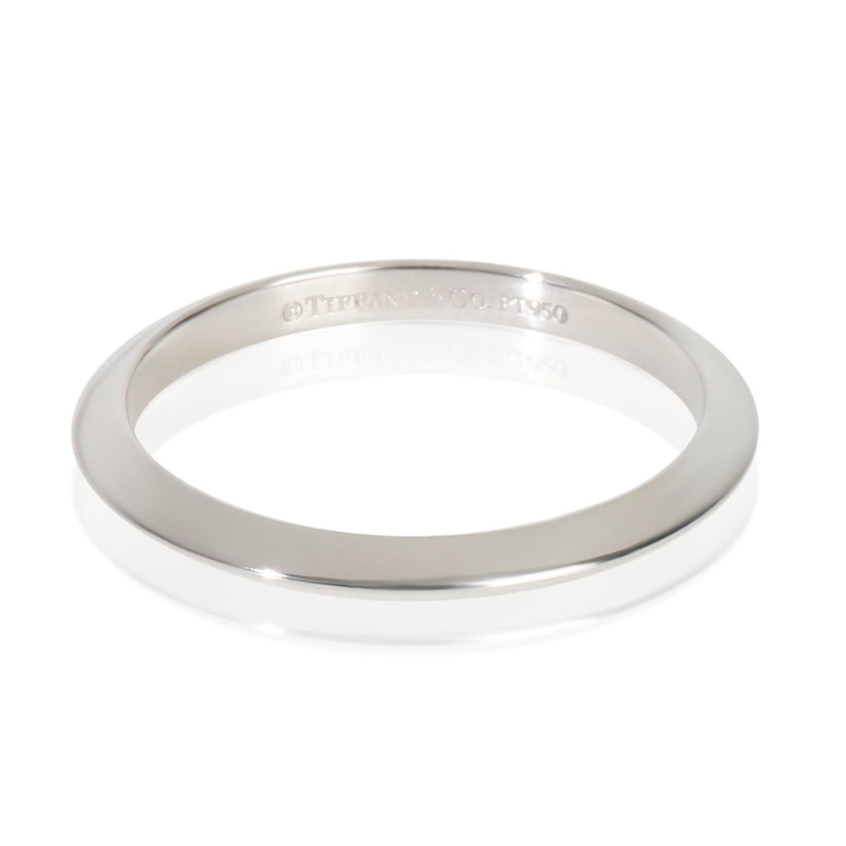 Platinum  Knife Edge Band