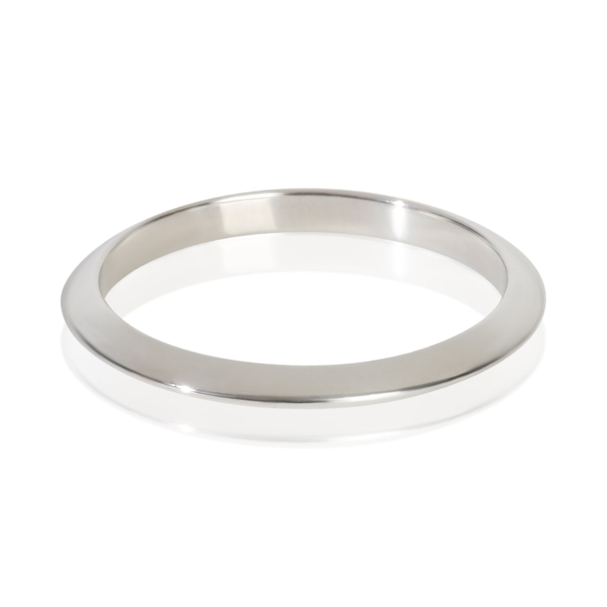 Platinum  Knife Edge Band