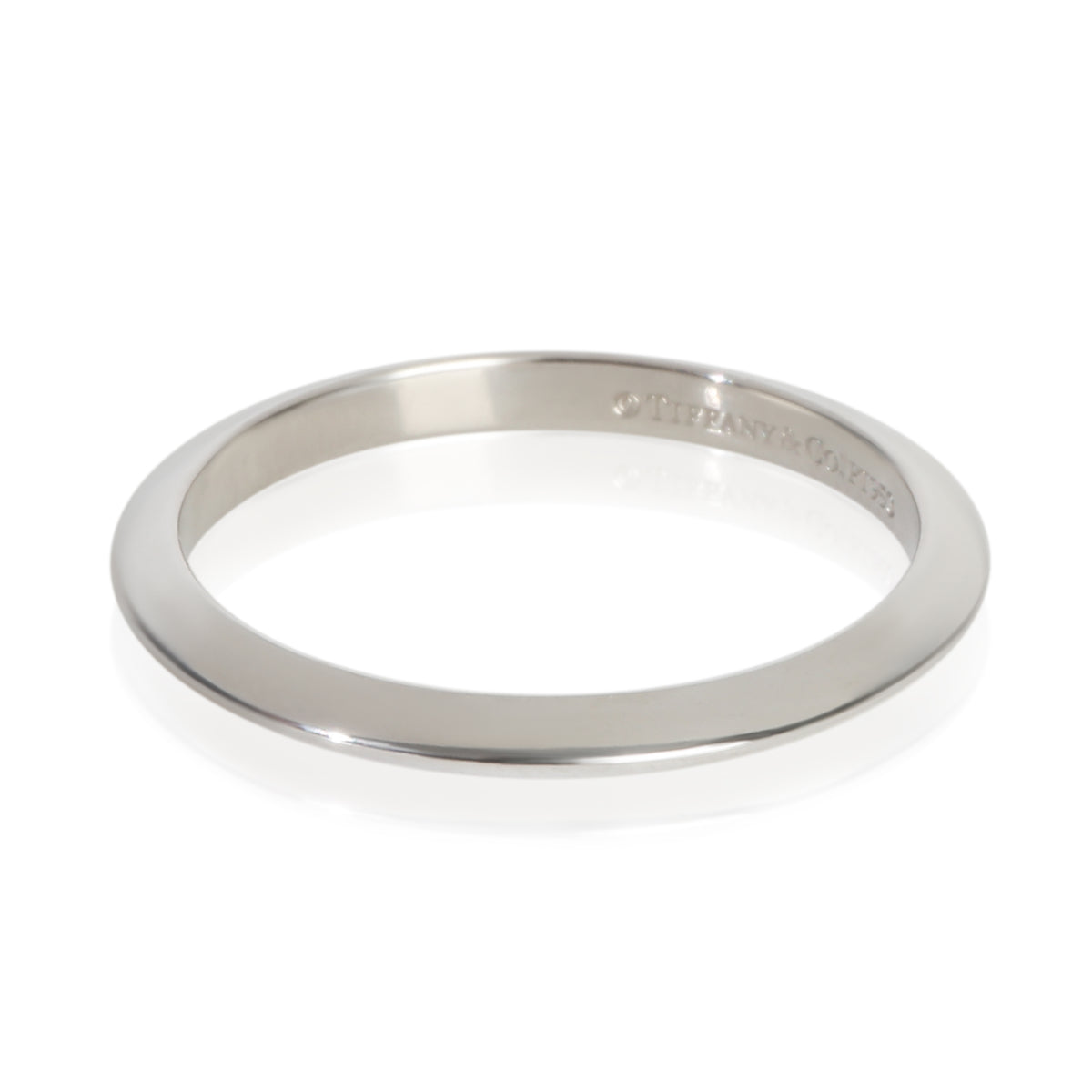 Platinum  Knife Edge Band