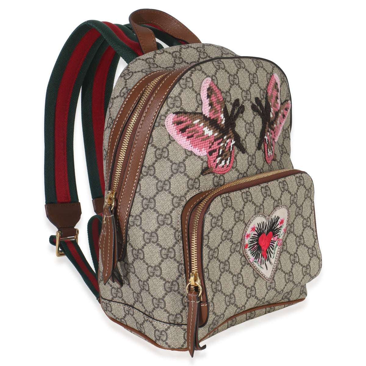 brown leather backpack with embroidered butterflies Butterfly Patch Hemp Painted Monarch Butterfly Pink Cone Flower Pink Faux Leather Crossbody Purse Bag This bag comes with an adjustable strap Each item is hand Butterfly Slouch Backpack | Hot