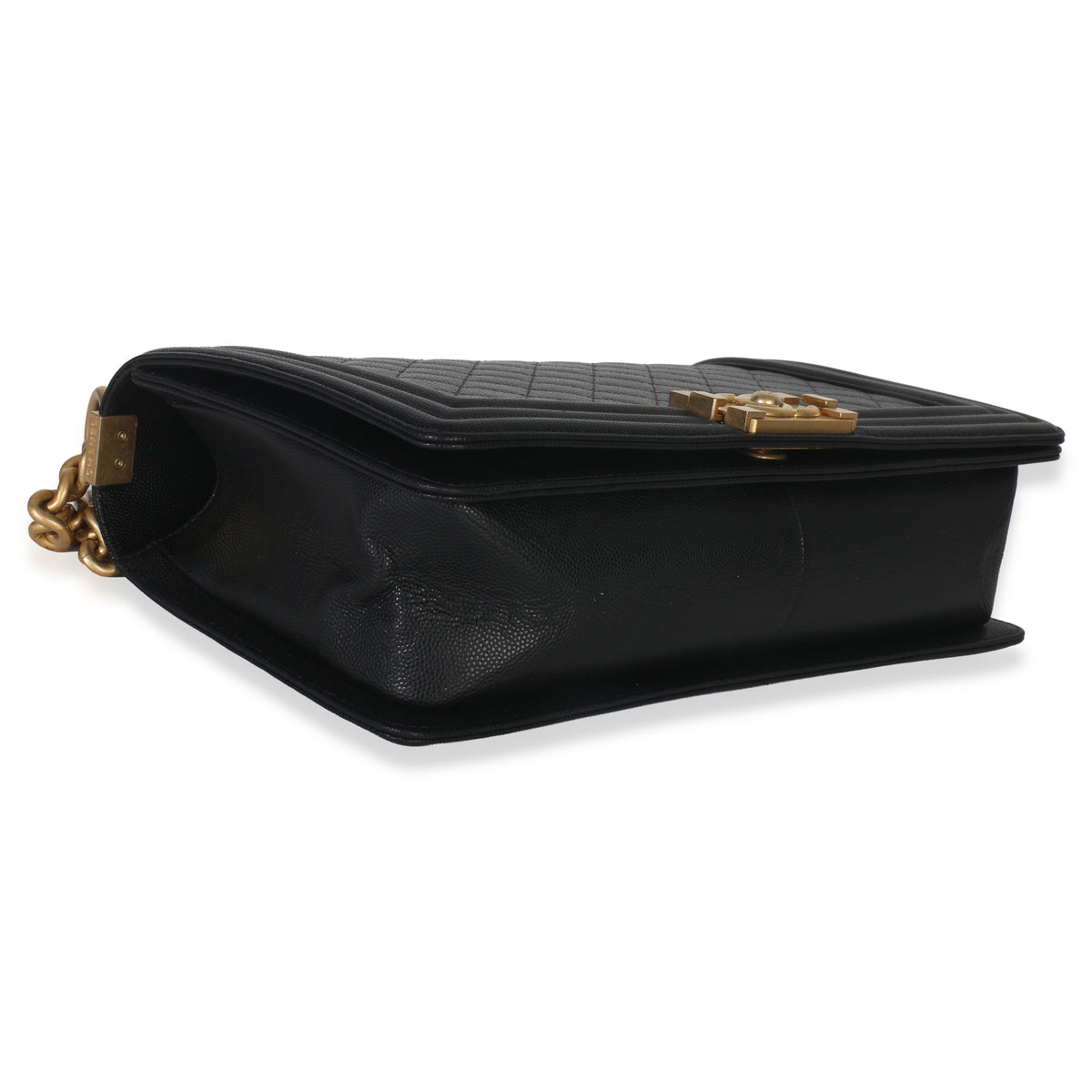 Chanel Black Quilted New Medium Boy Handbag Handbag clasp