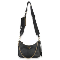 Prada Black Saffiano Lux Re Edition 2005 Shoulder Bag Handbag ad2