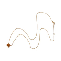 Yellow Gold Citrine and Diamond Petite Chatelaine Pendant