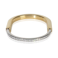White Gold & Yellow Gold Diamond Lock Bracelet