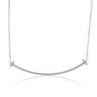 Sterling Silver  Tiffany T Smile Necklace