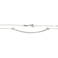Sterling Silver  Tiffany T Smile Necklace