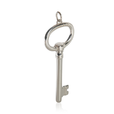 Sterling Silver  Large Oval Key Pendant