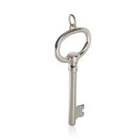 Sterling Silver  Large Oval Key Pendant