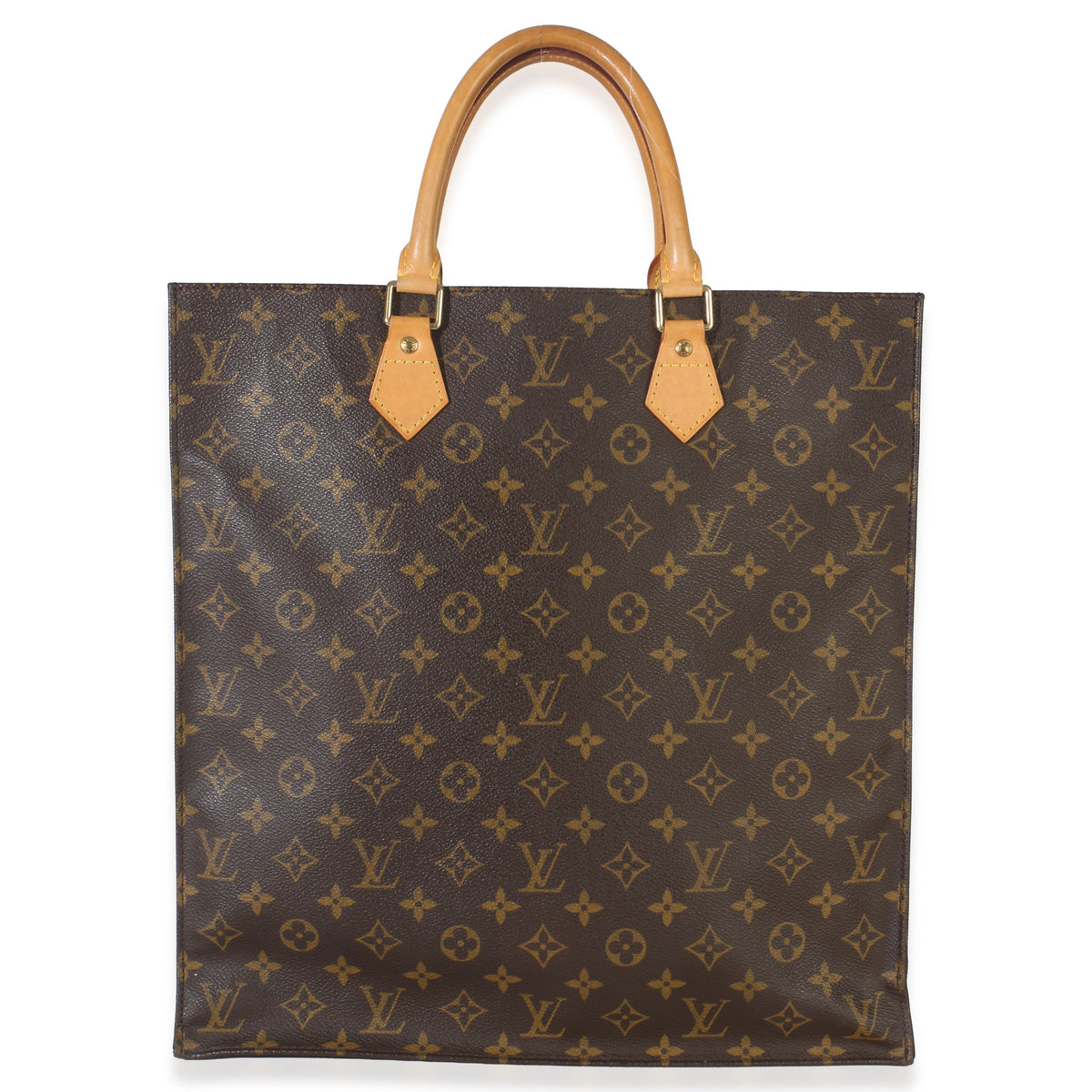 Louis Vuitton Monogram Canvas Sac Plat Handbag bv