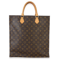 Louis Vuitton Monogram Canvas Sac Plat Handbag bv