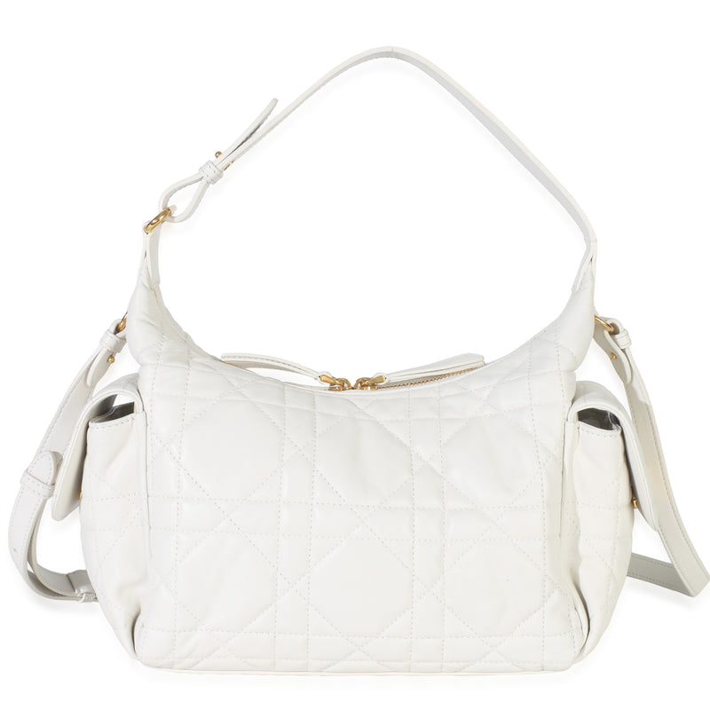 Christian Dior Latte Lambskin Macrocannage Medium D Dream Bag Handbag fv