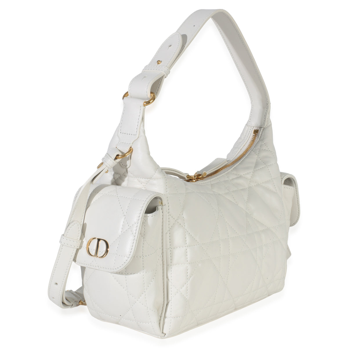 Christian Dior Latte Lambskin Macrocannage Medium D Dream Bag Handbag pv