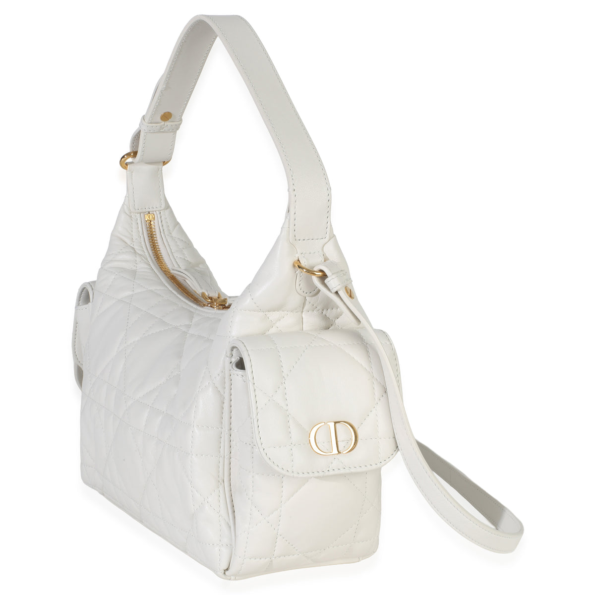 Christian Dior Latte Lambskin Macrocannage Medium D Dream Bag Handbag sv