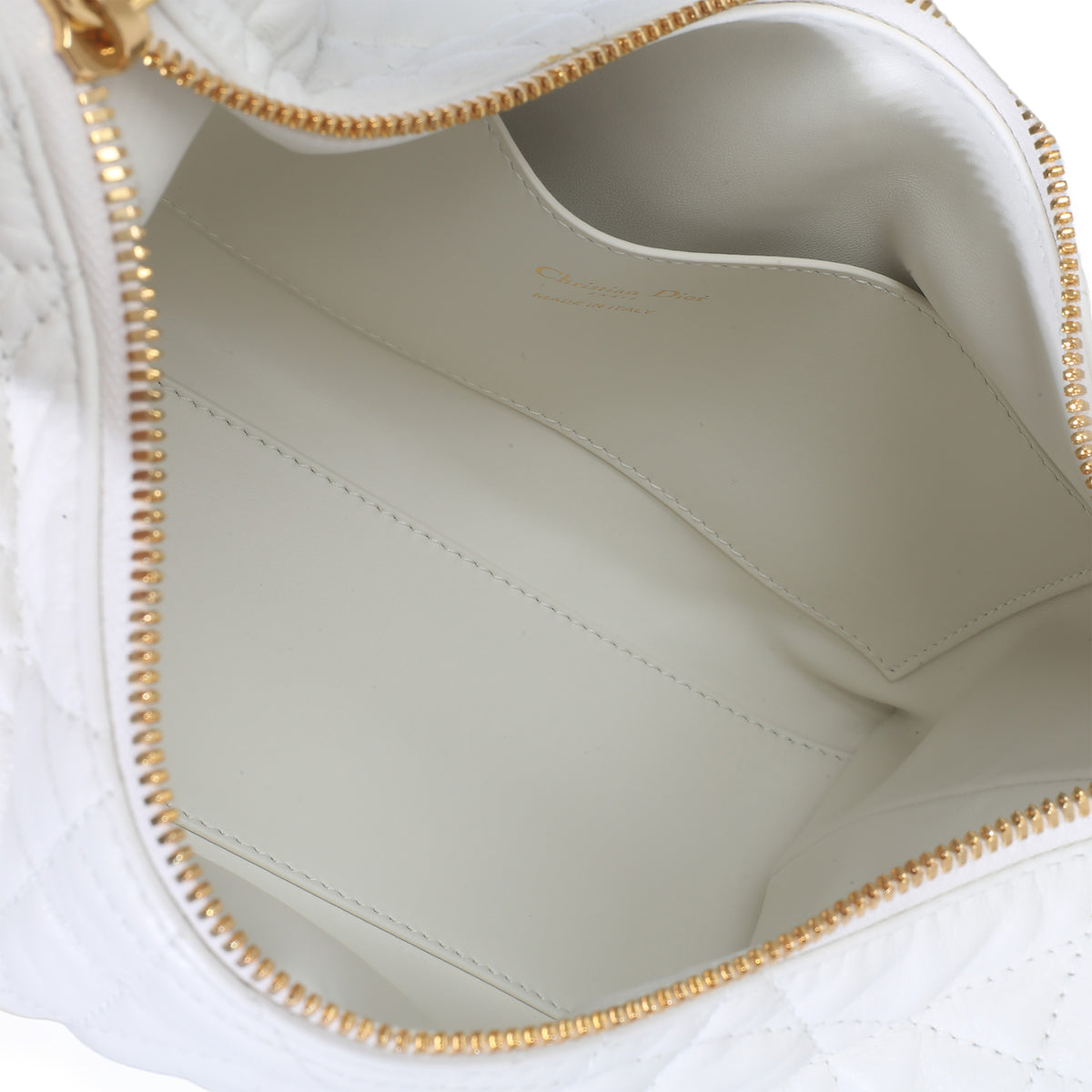 Christian Dior Latte Lambskin Macrocannage Medium D Dream Bag Handbag av