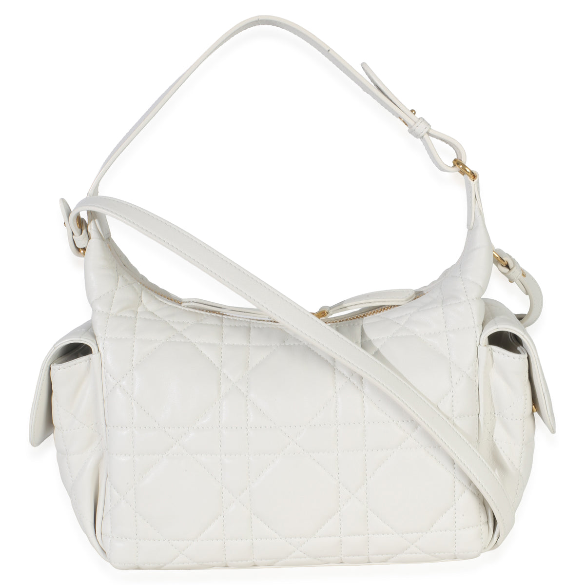 Christian Dior Latte Lambskin Macrocannage Medium D Dream Bag Handbag bv