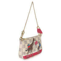 Louis Vuitton Damier Azur Canvas Giraffe Mini Pochette Accessories Handbag bv