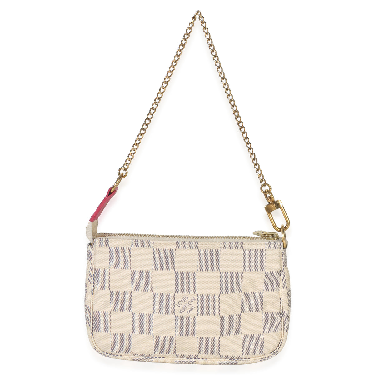Louis Vuitton Damier Azur Canvas Giraffe Mini Pochette Accessories Handbag pv