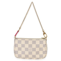 Louis Vuitton Damier Azur Canvas Giraffe Mini Pochette Accessories Handbag pv